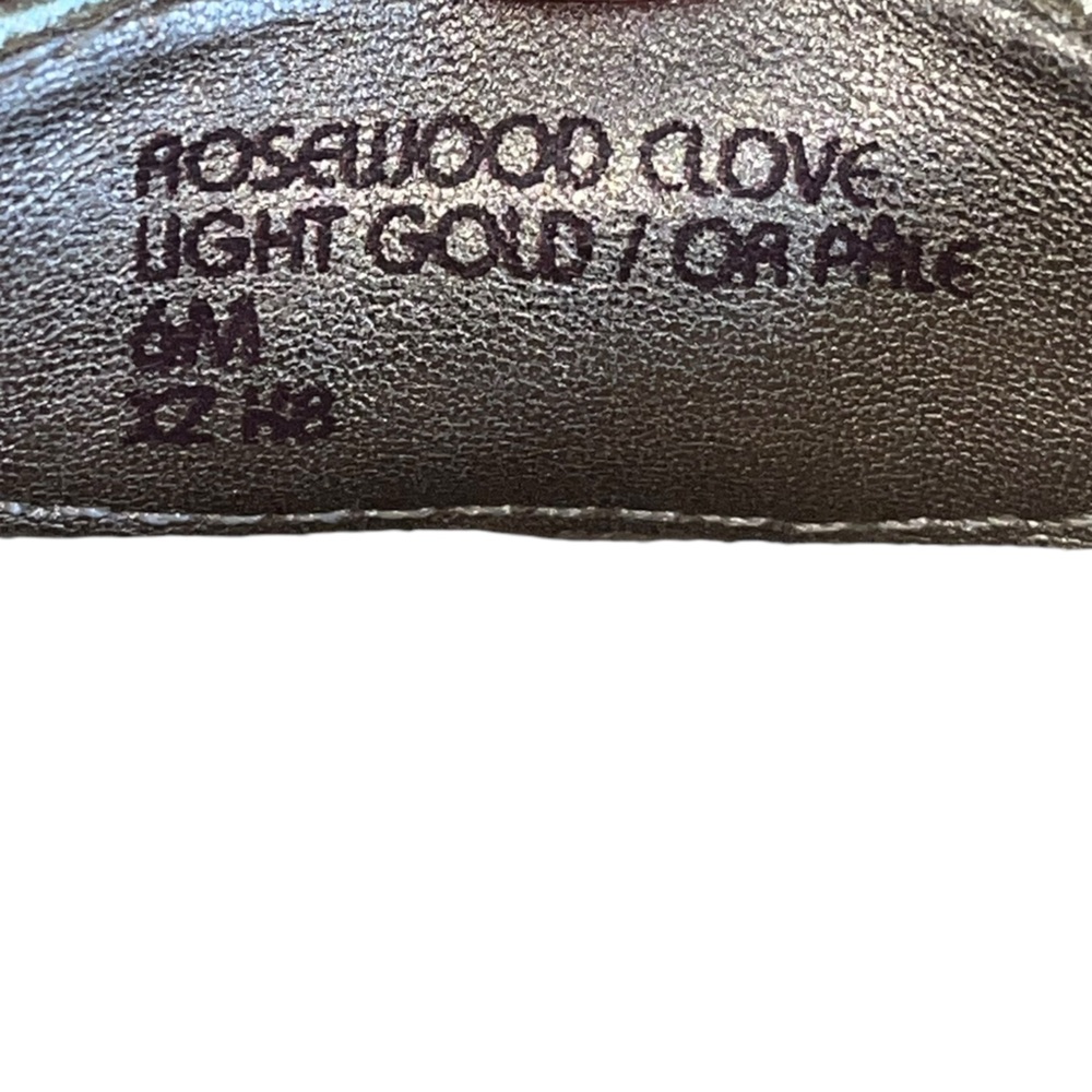 Earth Rosewood Clove Light Gold Leather Sneaker Size 6 M - Picture 5 of 5